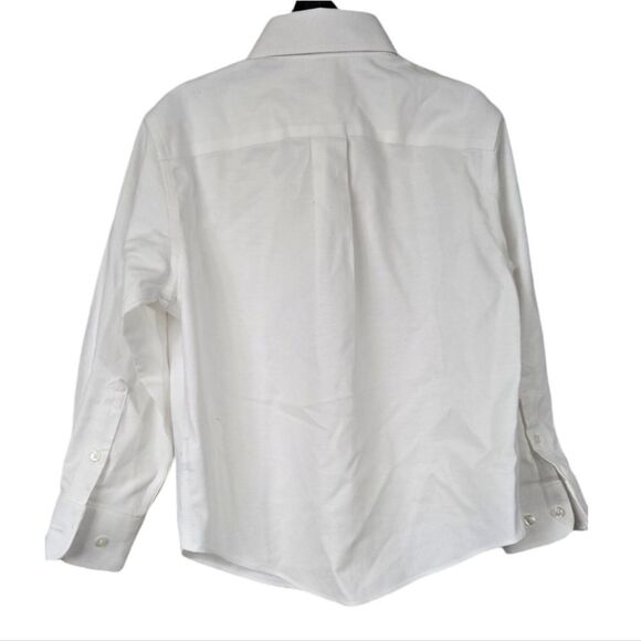 Class Club Boys White Long Sleeve Non-Iron Oxford Shirt School Uniform Stretch - Picture 4 of 10